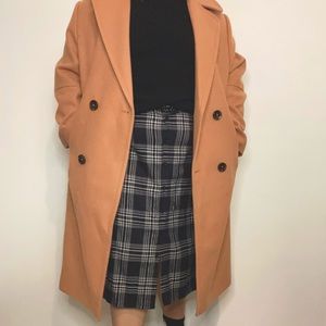 Size 14 ASOS tan coat